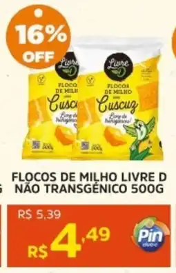 Pinheiro Supermercado Flocos de milho livre d não transgénico oferta