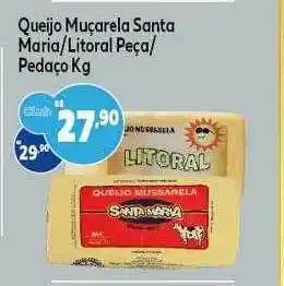 Queijo Muçarela Santa Maria Litoral