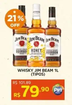 Pinheiro Supermercado Whisky jim beamwhisky jim beam 1l (tipos) (tipos) oferta