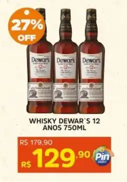 Pinheiro Supermercado Whisky dewar's 12 anos oferta
