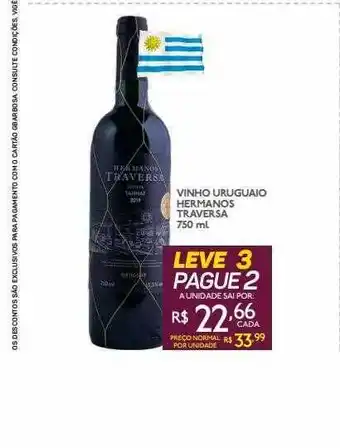 GBarbosa Vinho Uruguaio Hermanos Traversa oferta