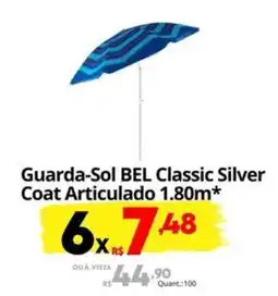Althoff Supermercados Guarda-Sol BEL Classic Silver Coat Articulado 1.80m* oferta