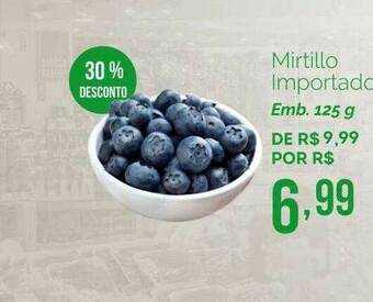 Oba Hortifruti Mirtillo Importado 30% Desconto oferta