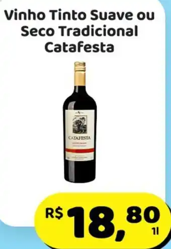 Vinho Tinto Suave ou Seco Tradicional Catafesta