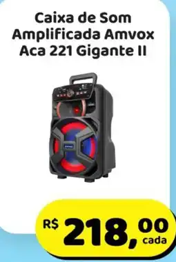 Mineirão Atacarejo Caixa de Som Amplificada Amvox Aca 221 Gigante II oferta