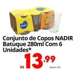 Althoff Supermercados Conjunto de Copos NADIR Batuque oferta
