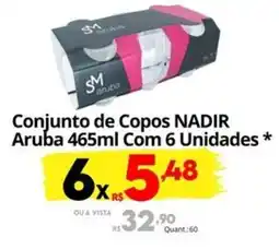 Althoff Supermercados Conjunto de Copos NADIR Aruba oferta