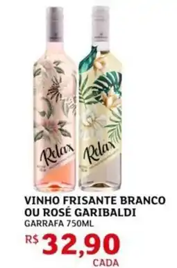 Assaí Atacadista Vinho frisante branco ou rosé garibaldi garrafa oferta