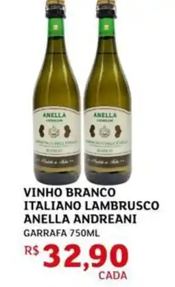 Assaí Atacadista Vinho branco italiano lambrusco anella andreani garrafa oferta