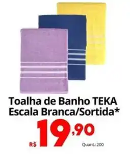 Althoff Supermercados Toalha de Banho TEKA Escala Branca/Sortida* oferta