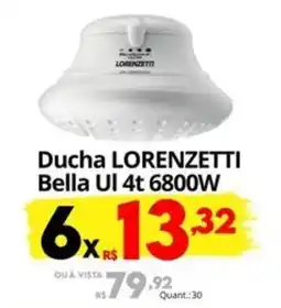 Althoff Supermercados Ducha LORENZETTI Bella Ul 4t 6800W oferta