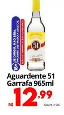 Althoff Supermercados Aguardente 51 Garrafa oferta