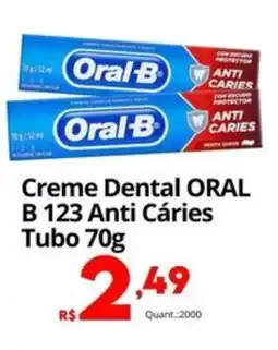 Althoff Supermercados Creme Dental ORAL B 123 Anti Cáries Tubo oferta
