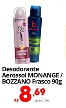 Althoff Supermercados Desodorante Aerossol MONANGE/ BOZZANO Frasco oferta