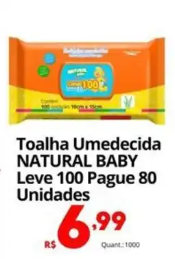 Althoff Supermercados Toalha Umedecida NATURAL BABY oferta