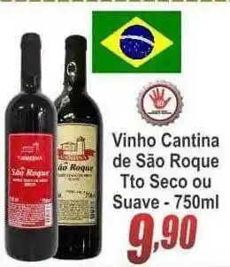 Serrano Supermercado Vinho Cantina De São Roque Tto Seco Ou Suave oferta