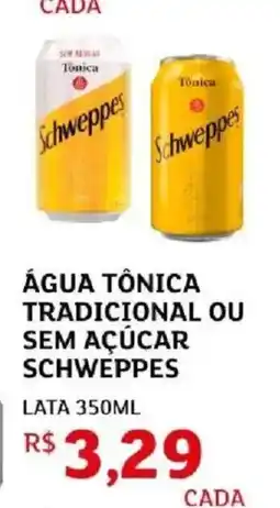 Assaí Atacadista Água tônica tradicional ou sem açúcar schweppes oferta