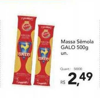 Supermercados Koch Massa Sêmola Galo oferta