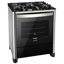 Benoit Fogão Grand Cheff com Grill 5 Bocas com Mesa de Vidro Acendimento Automático Inox 26988 Fischer oferta