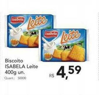 Supermercados Koch Biscoito Isabela Leite oferta