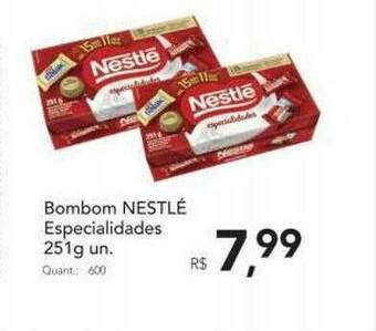 Bombom Nestlé Especialidades
