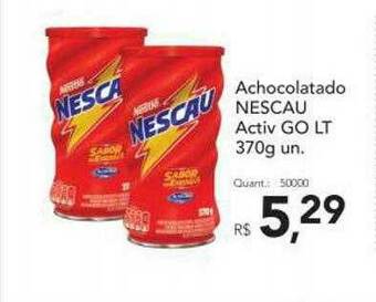 Supermercados Koch Achocolatado Nescau Activ Go Lt oferta