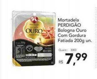Supermercados Koch Mortadela Perdigão Bologna Ouro Com Gordura Fatiada oferta