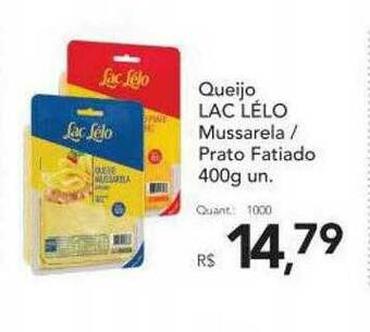 Supermercados Koch Queijo Lac Lélo Mussarela Prato Fatiado oferta