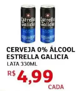 Assaí Atacadista Cerveja 0% álcool estrella galicia lata oferta