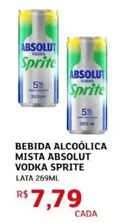 Assaí Atacadista Bebida alcoólica mista absolut vodka sprite oferta