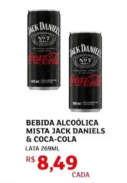 Assaí Atacadista Bebida alcoólica mista jack daniels & coca-cola oferta