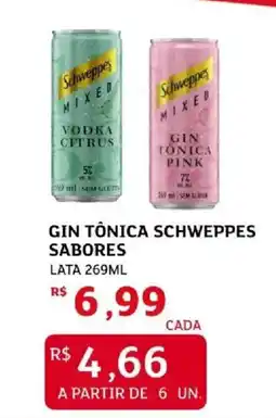 Assaí Atacadista Gin tônica schweppes sabores oferta