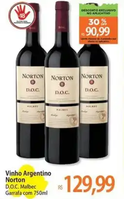 Atacadão Vinho Argentino Norton oferta