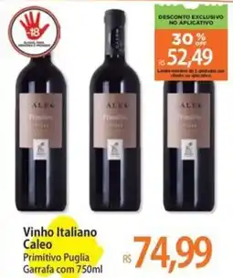 Atacadão Vinho Italiano Caleo oferta