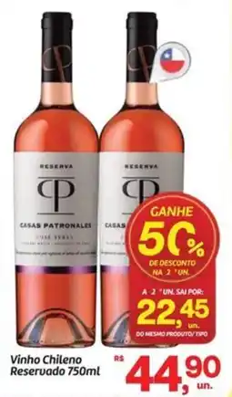 Fort Atacadista Vinho Chileno Reservado oferta