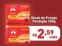 Supermercados Pague Menos Steak de Frango Perdigão oferta
