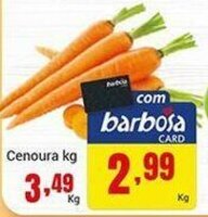 Barbosa Supermercados Cenoura 1kg oferta