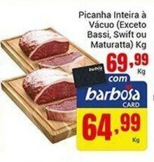 Barbosa Supermercados Picanha Inteira a Vacui 1kg oferta