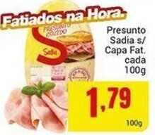 Presunto Sadia s/ Capa Fat. cada 100g