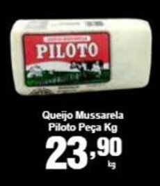 Rossi Supermercado Queijo Mussarela Piloto peca 1kg oferta