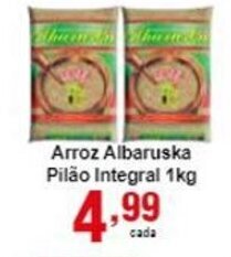 Rossi Supermercado Arroz Albaruska Pilao Integral 1kg oferta