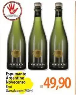 Atacadão Espumante Argentino Novecento oferta