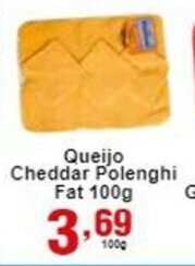 Rossi Supermercado Queijo Cheddar Polenghi Fatiado 100g oferta