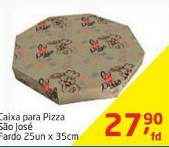 Tenda Atacado Caixa para pizza são josé fardo 25un x 35cm oferta