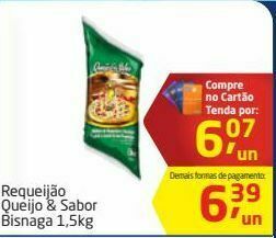 Tenda Atacado Requeijão queijo & sabor bisnaga 1,5kg oferta