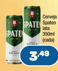Costazul Supermercados Cerveja spaten lata 350ml oferta