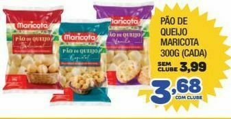 Costazul Supermercados Pão de queijo maricota 300g oferta