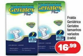 Fralda geriátrica geriatex