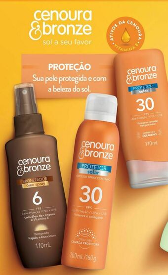 Drogal Protetor solar cenoura&bronze oferta