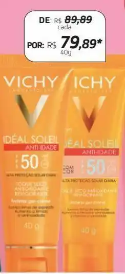 Drogal Protetor solar vichy fps50 40g oferta